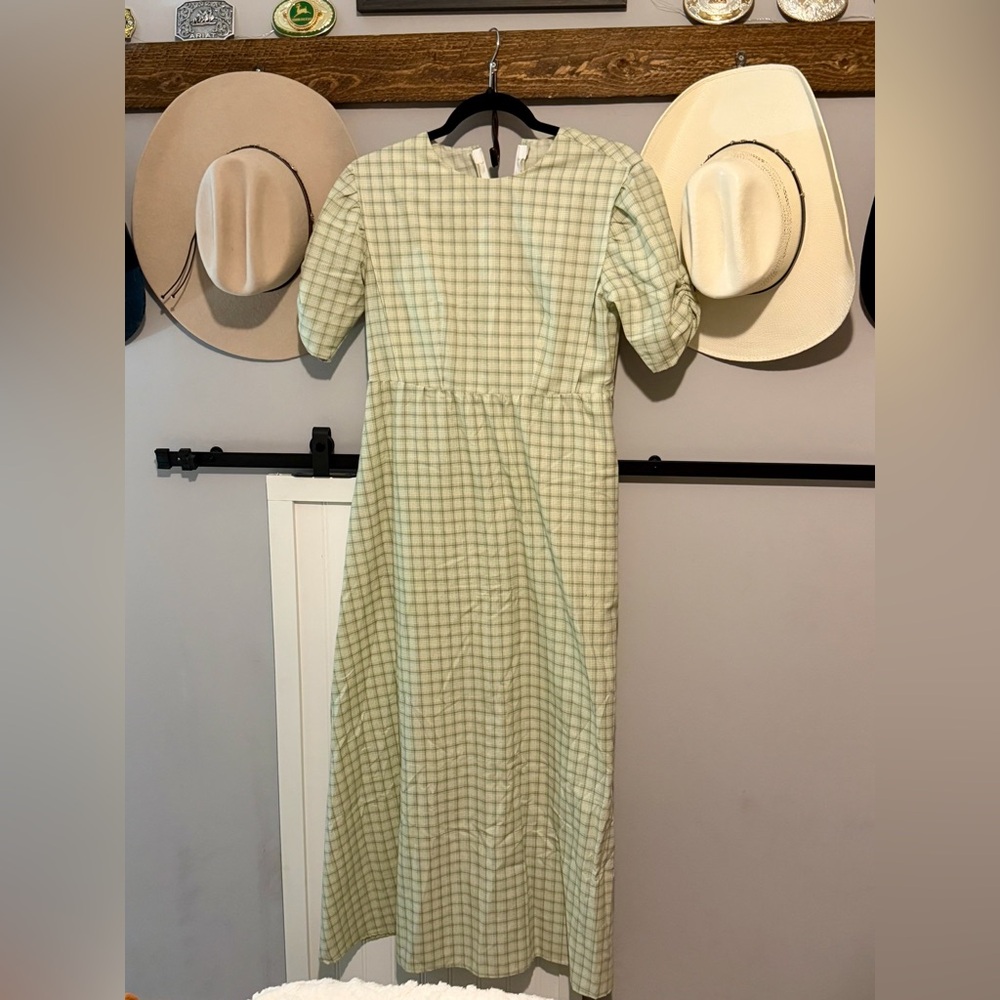 Green Checkered Dress